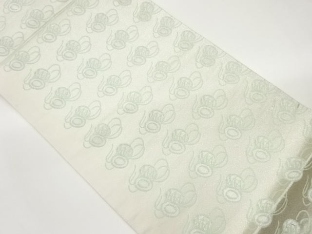 鼓模様織出し袋帯